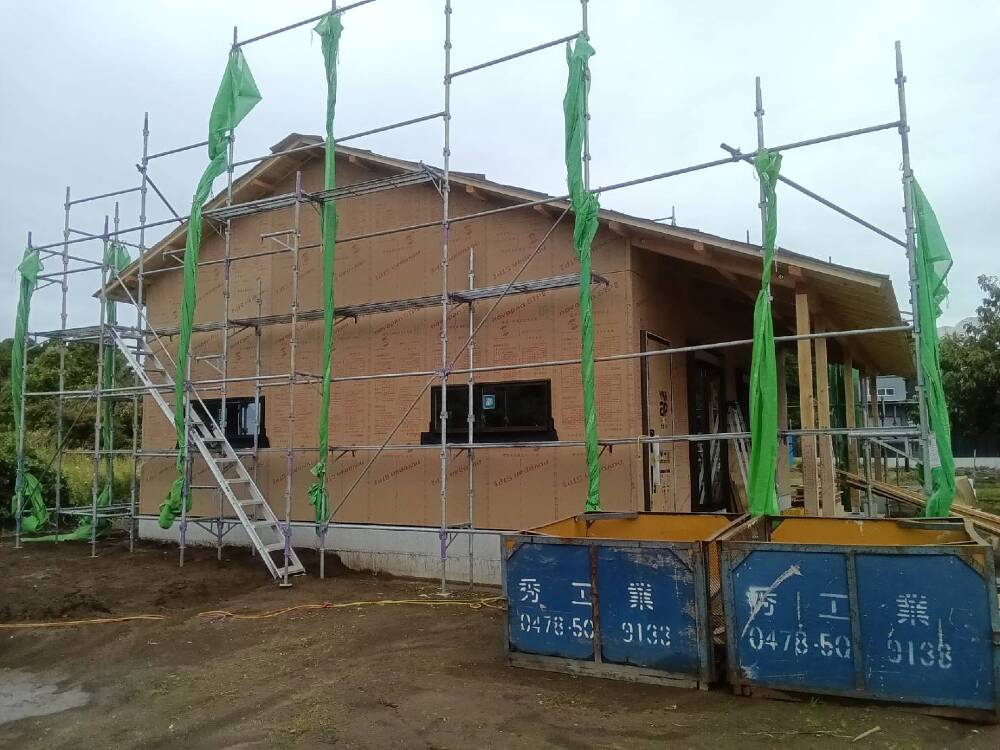 外壁に進みます♪