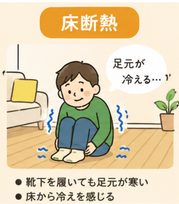 男性が床に座って寒がっている