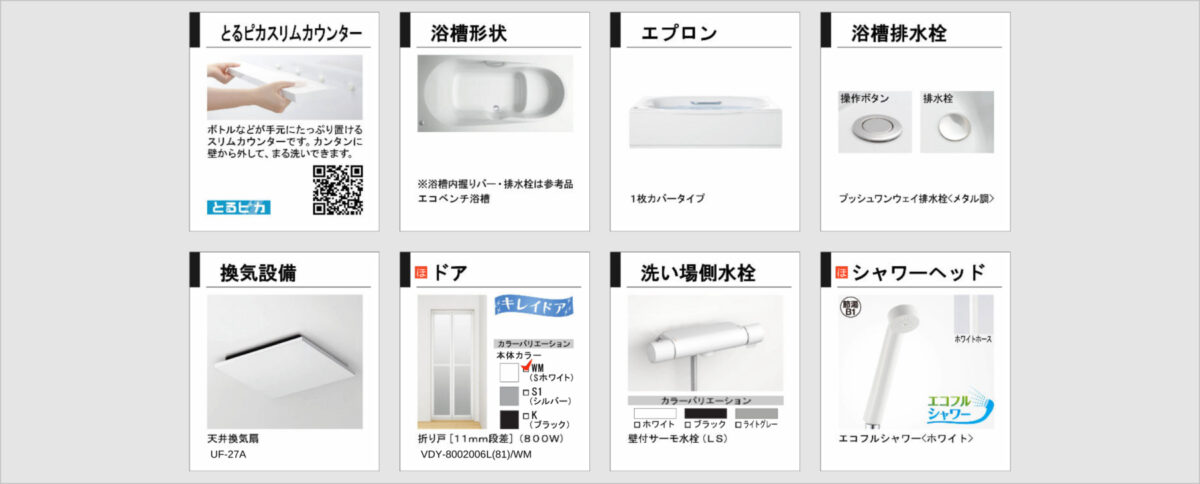 バスルームの仕様